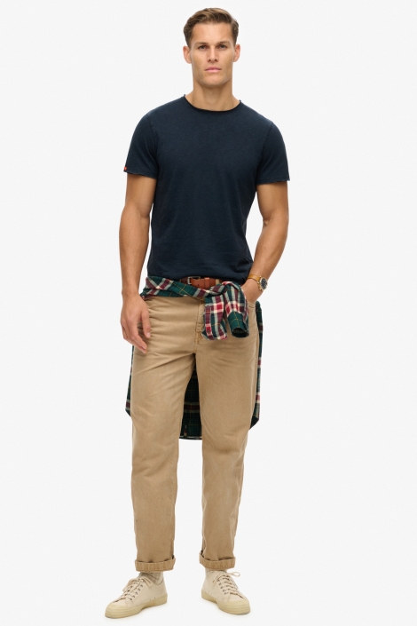 Superdry raw edge slub t shirt